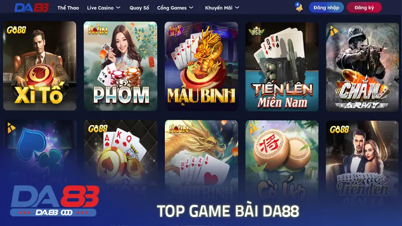 Top sản phẩm game bài cực hot được yêu thích tại thương hiệu